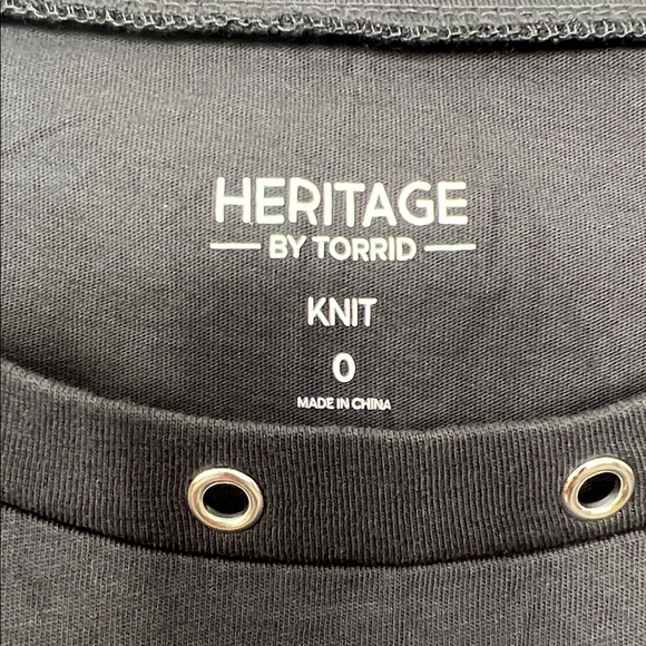 Torrid Black Tee with Red Dancing Skeletons - Picture 2 of 5